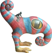 vyřezávaná figurka jezdce