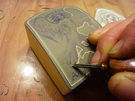 Výroba linorytového razítka