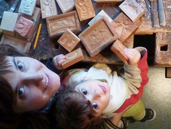 Magdalena Mézlová with her daughter Šárka