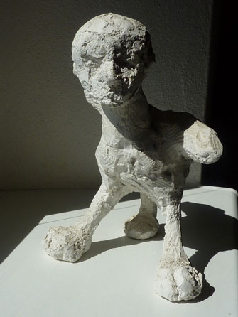 Three-legged winged creature