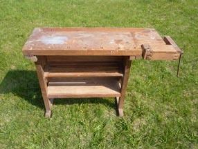 Small carving workbench