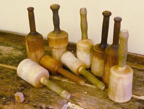 Wood carving mallets