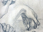 Hand study - pencil drawing