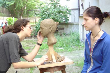 Class of portrait sculpture