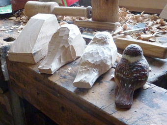 Birds - carving progression